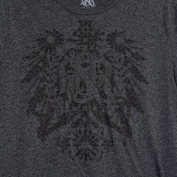 Rock & Republic Mens Graphic T-Shirt Charcoal Heather Short Sleeve - Picture 3 of 10